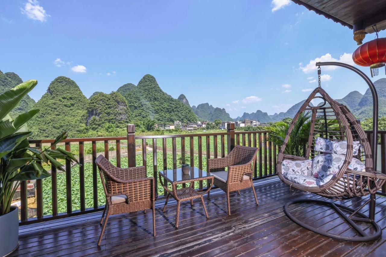 Гостевой дом Yangshuo Tea Cozy--One Way Free Pick Up From Airport Or Ts 4 Nights Экстерьер фото