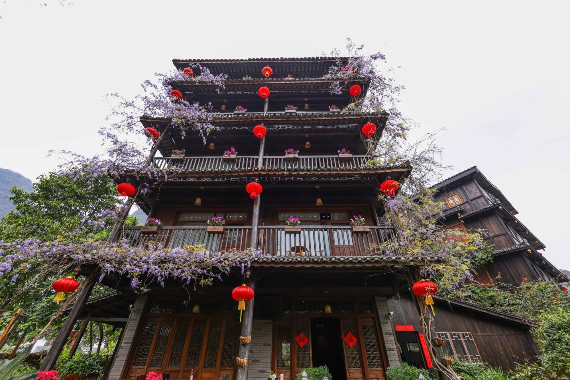 Гостевой дом Yangshuo Tea Cozy--One Way Free Pick Up From Airport Or Ts 4 Nights Экстерьер фото