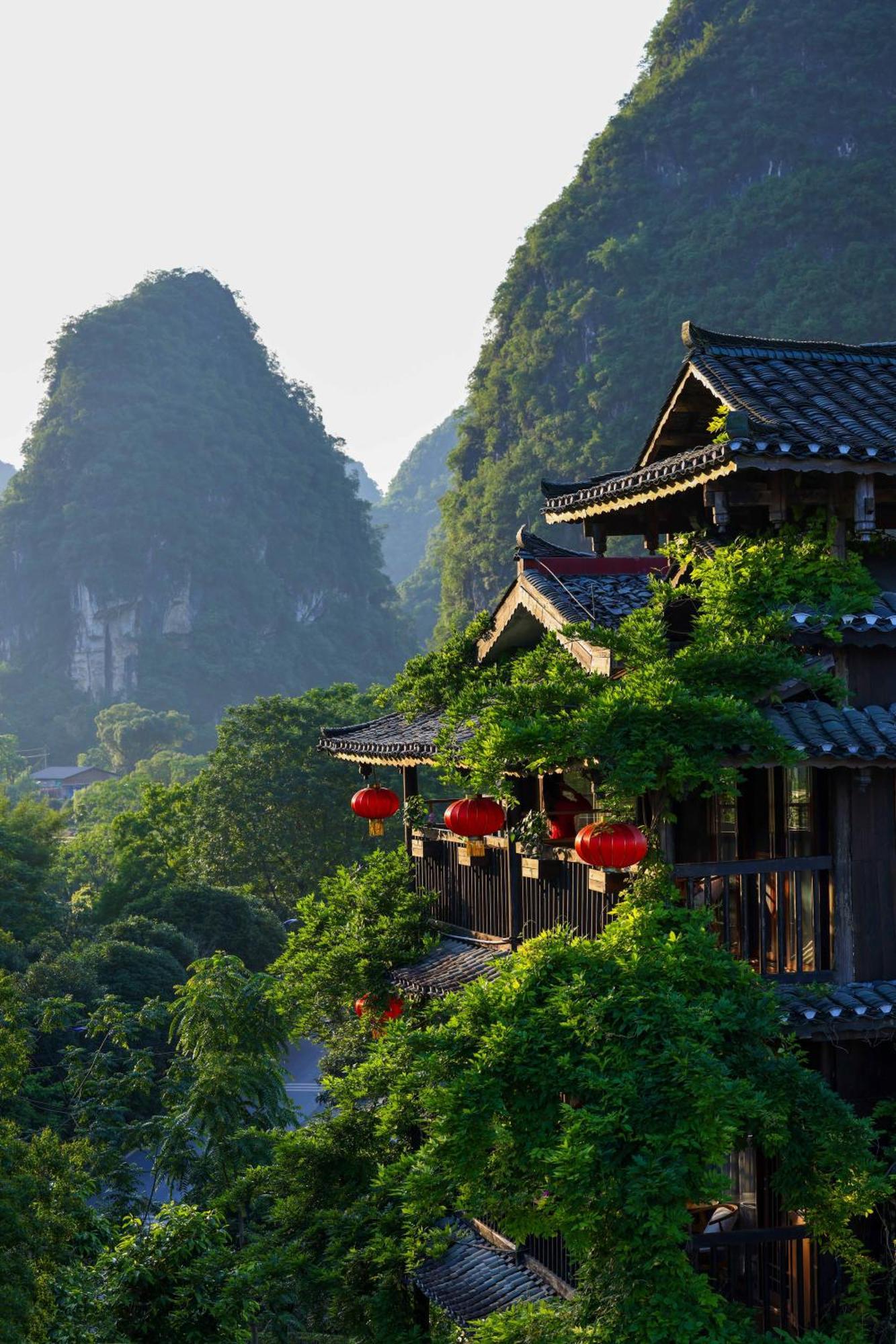Гостевой дом Yangshuo Tea Cozy--One Way Free Pick Up From Airport Or Ts 4 Nights Экстерьер фото