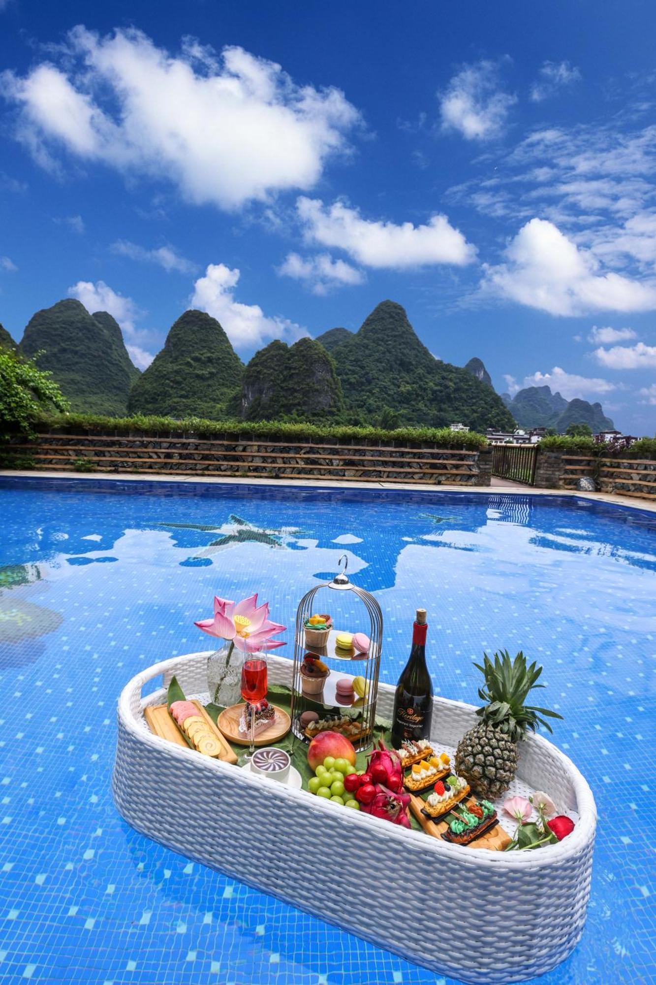 Гостевой дом Yangshuo Tea Cozy--One Way Free Pick Up From Airport Or Ts 4 Nights Экстерьер фото