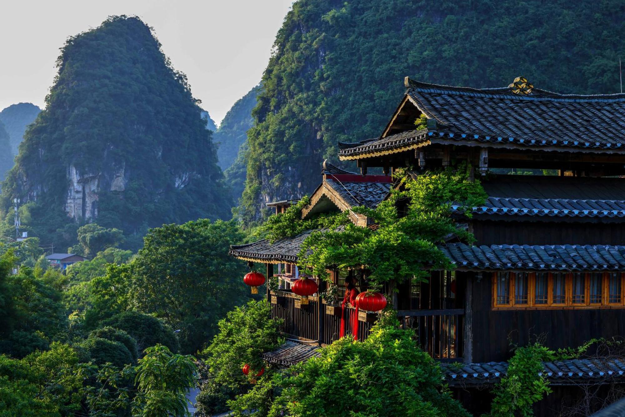 Гостевой дом Yangshuo Tea Cozy--One Way Free Pick Up From Airport Or Ts 4 Nights Экстерьер фото